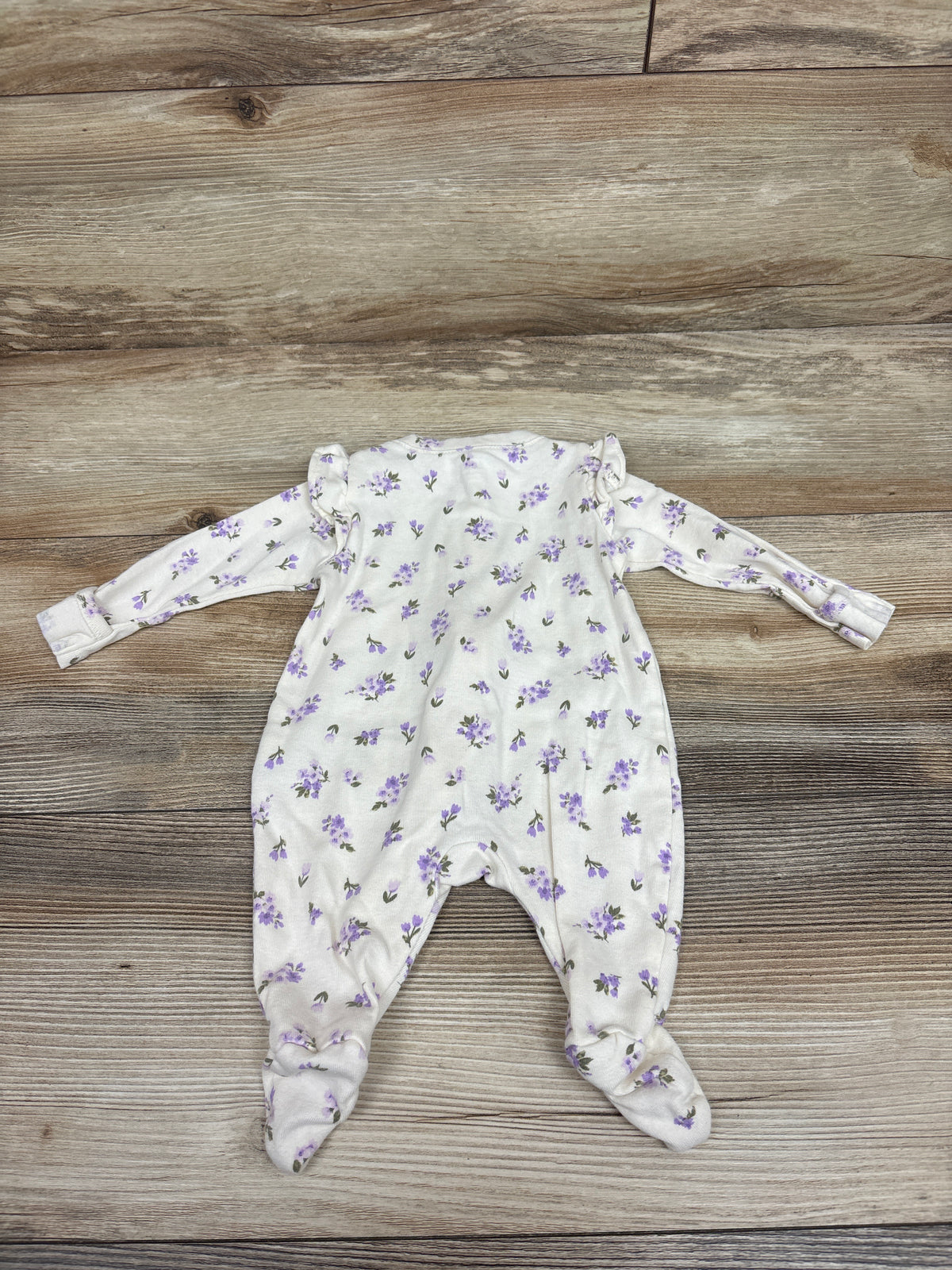 Old Navy Floral Sleeper Ivory sz Newborn