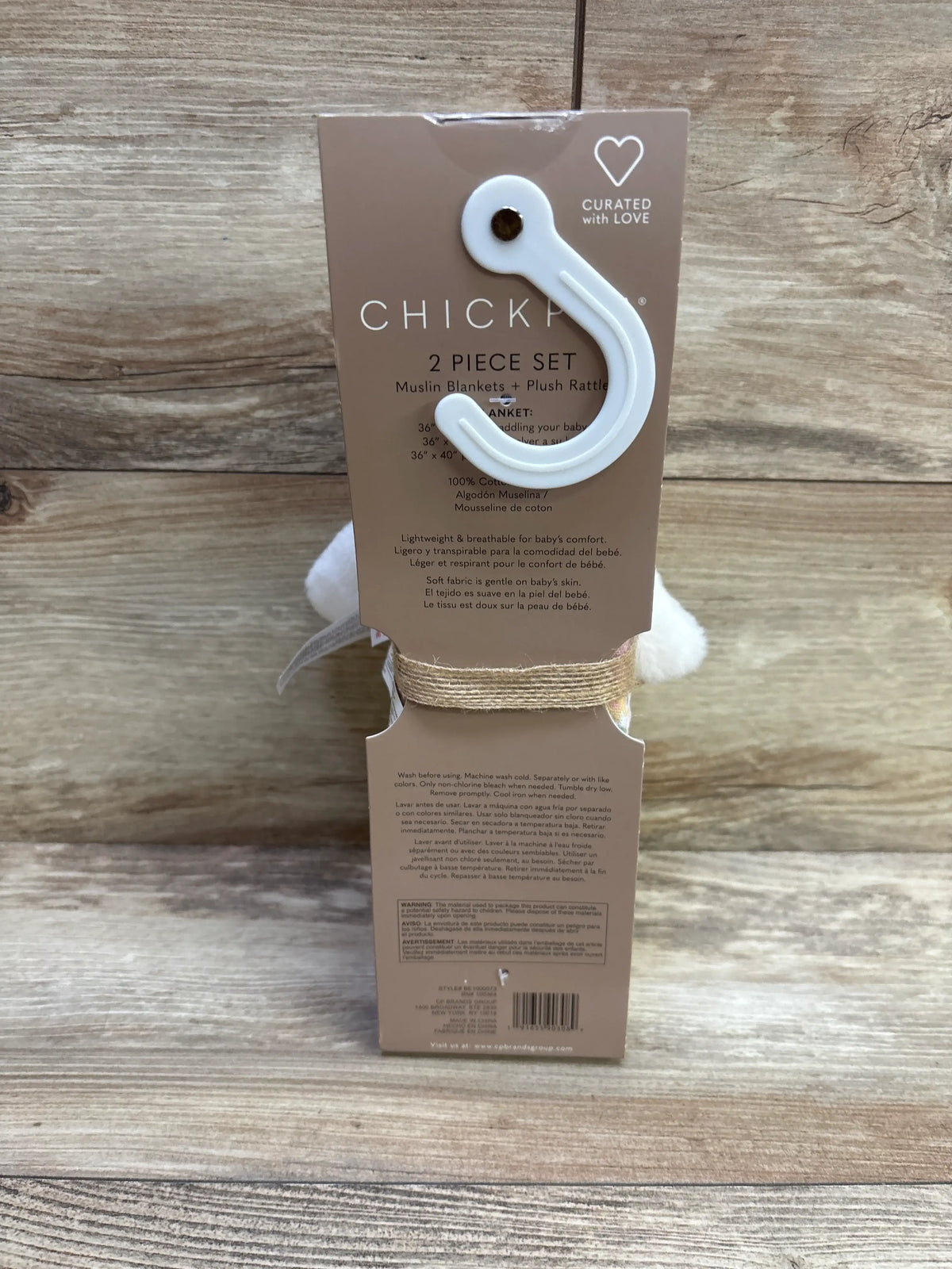 NEW Chick Pea Organic 2pc Blanket & Plush