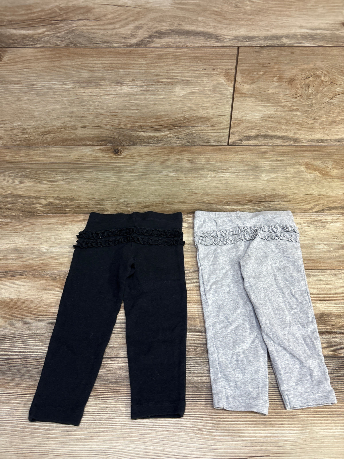 Carter's 2pk Ruffle Pants Black/Grey sz 24m