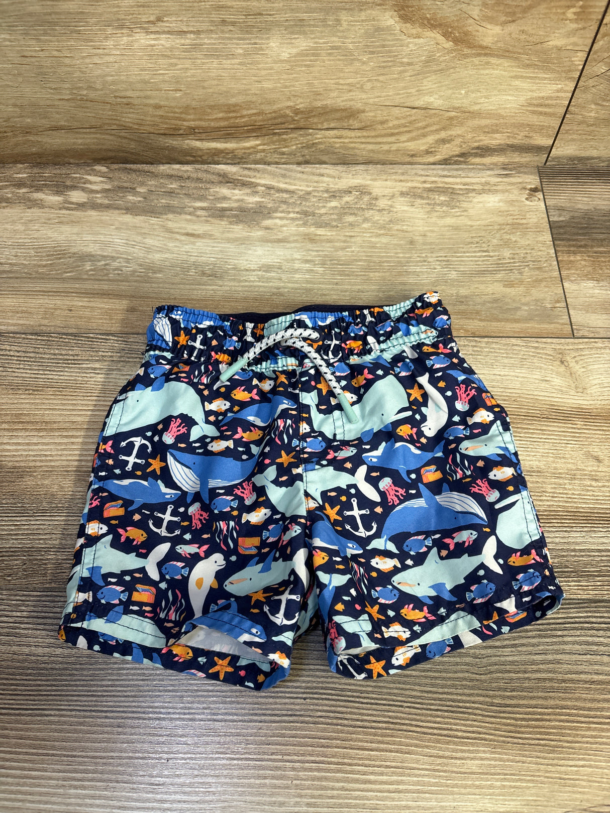 Cat & Jack Swim Trunks Blue sz 18m