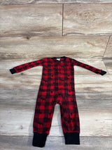 Eddie Bauer Buffalo Plaid Sleeper Red sz 12m