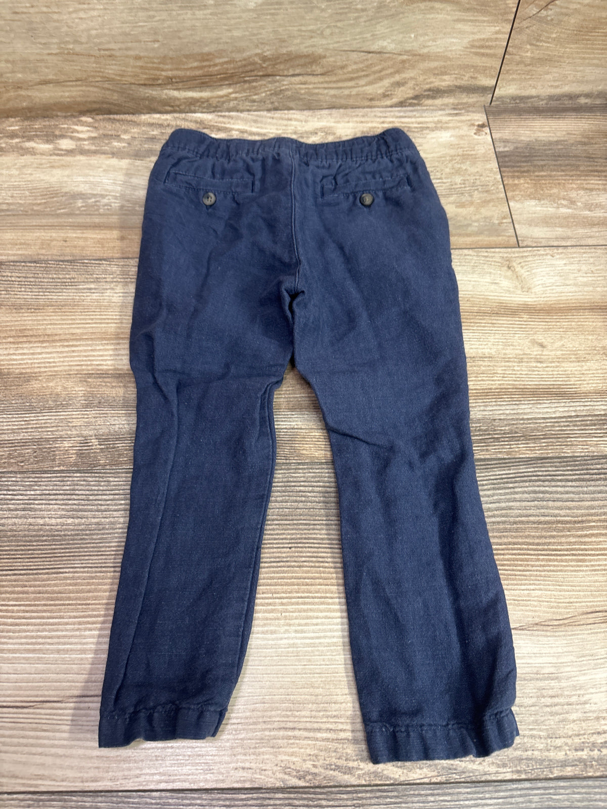 Janie & Jack Linen-Blend Drawstring Pants Navy sz 2T