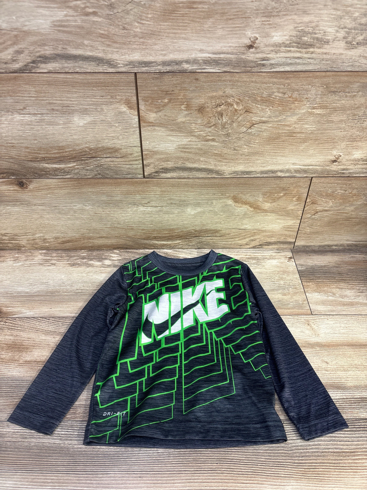 Nike Dri-Fit Long Sleeve Shirt Grey sz 2T