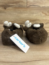 NEW Carter's Raider Slippers, Brown Moose sz 7/8c