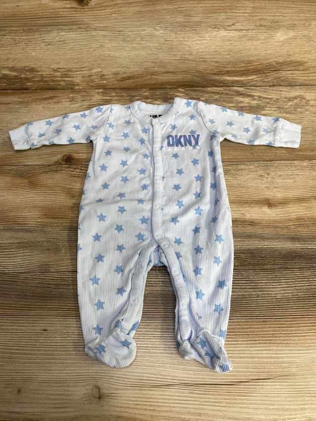 DKNY Star Print Ribbed Sleeper Blue sz 0-3m - Me n Mommy To Be