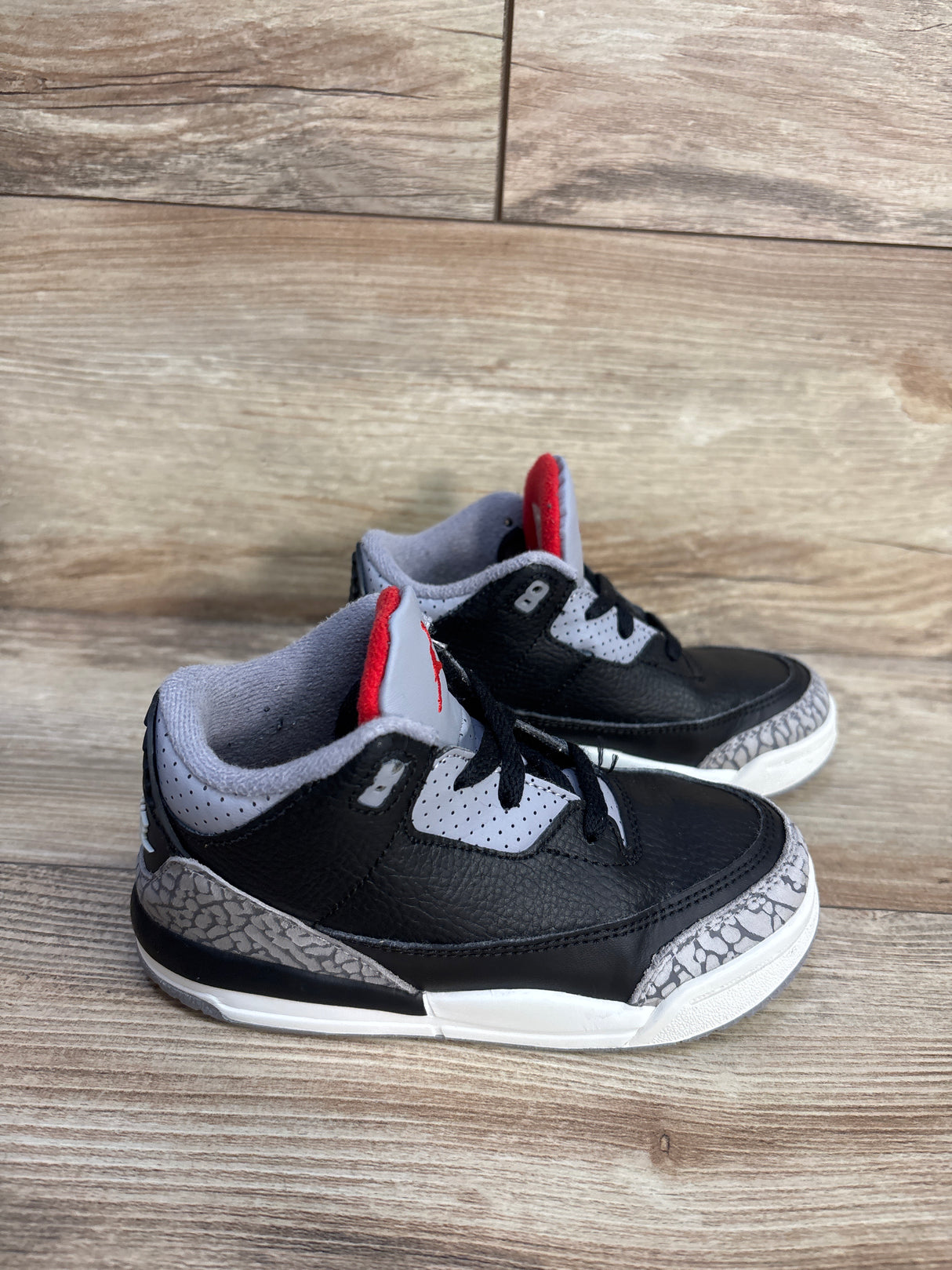 Air Jordan 3 Retro OG TD 'Black Cement' Sneakers sz 10c