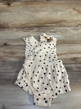 Cat & Jack Heart Bubble Romper Beige sz 18m