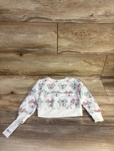 NEW Disney Baby Minnie Mouse Pullover Sweatshirt White sz 18m
