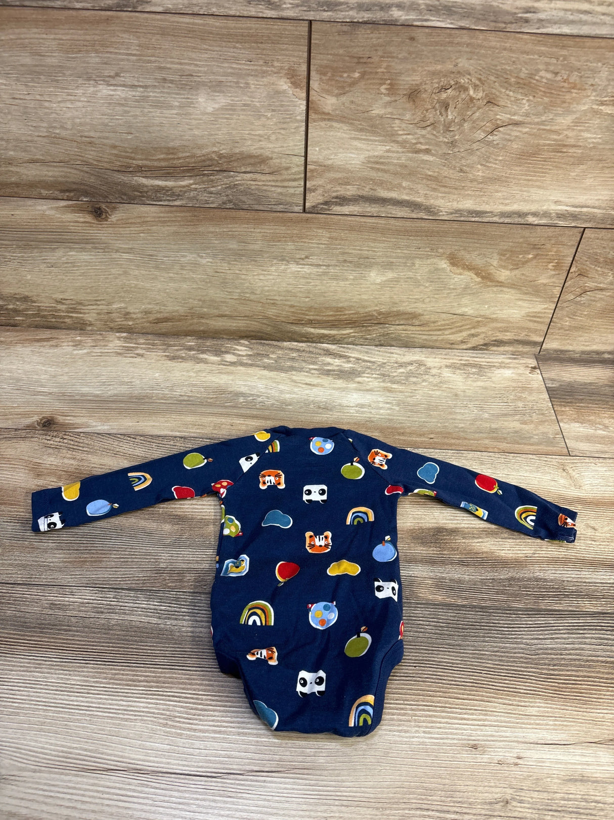 Okie Dokie Long Sleeve Bodysuit Navy sz 6m