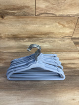 15pk Kids' Velvet Hangers - Blue
