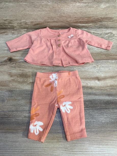Carter's 2pc Long Sleeve Top & Leggings Pink sz Newborn - Me n Mommy To Be