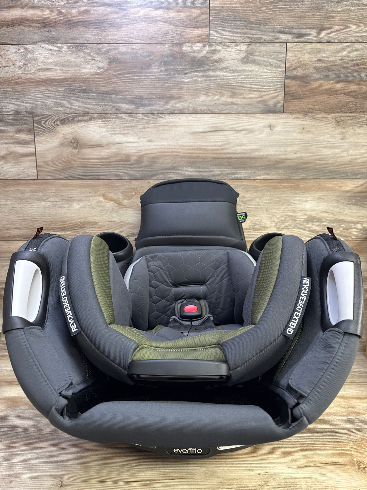 Evenflo Revolve 360 Extend All-in-One Rotating Convertible Car Seat - Rockland Green