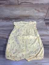 Carter's Button-Front Shortie Romper Yellow sz 18m