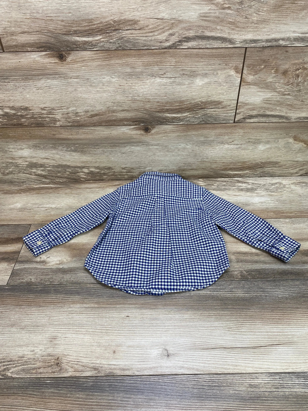 Ralph Lauren Gingham Button Down Shirt Blue sz 24m