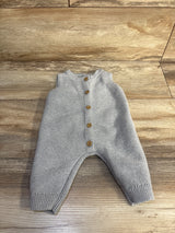 Little Planet Organic Knit Button-Front Jumpsuit Grey sz 3m