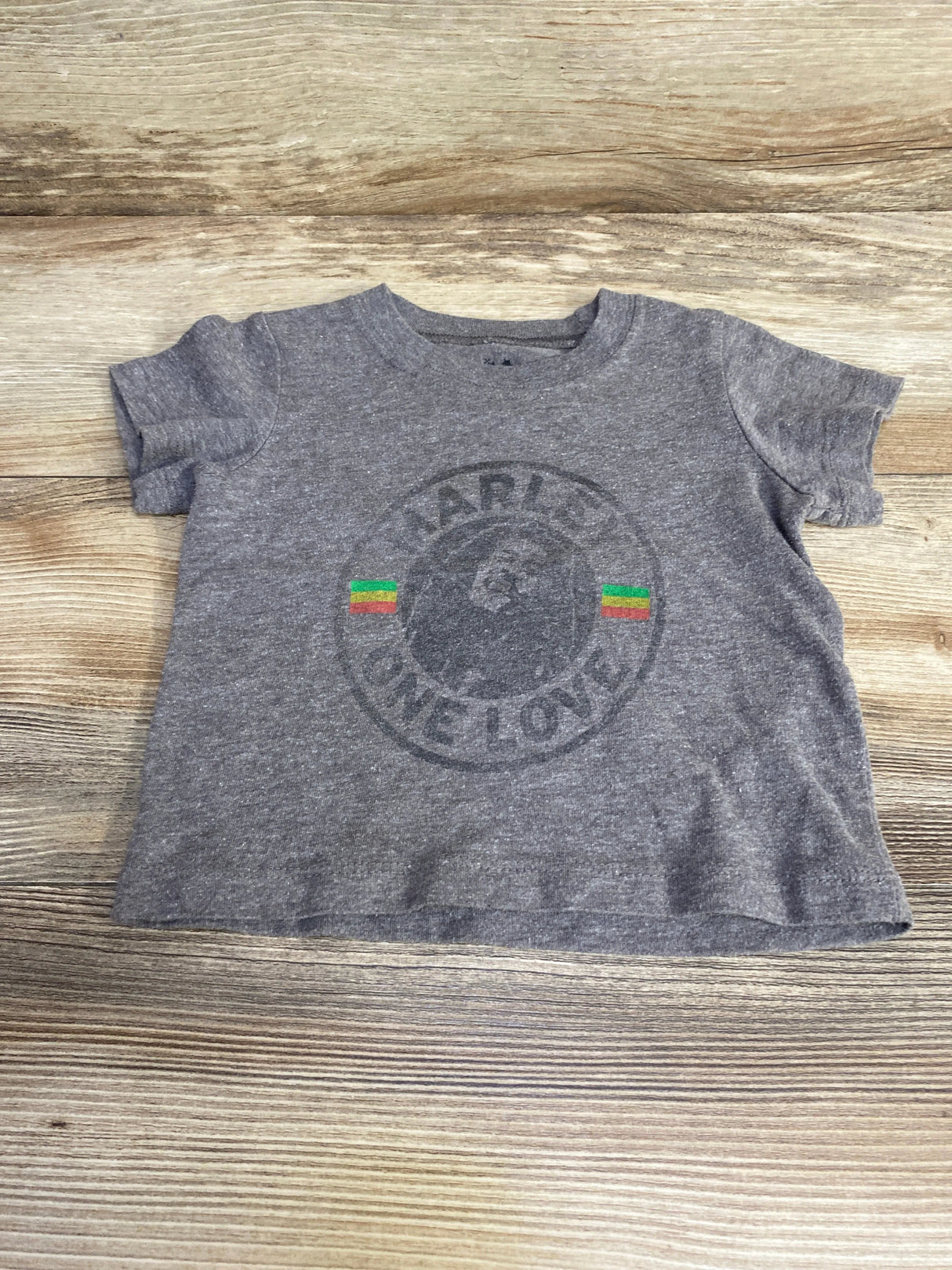 Zion Rootswear Bob Marley One Love Shirt Grey sz 12m