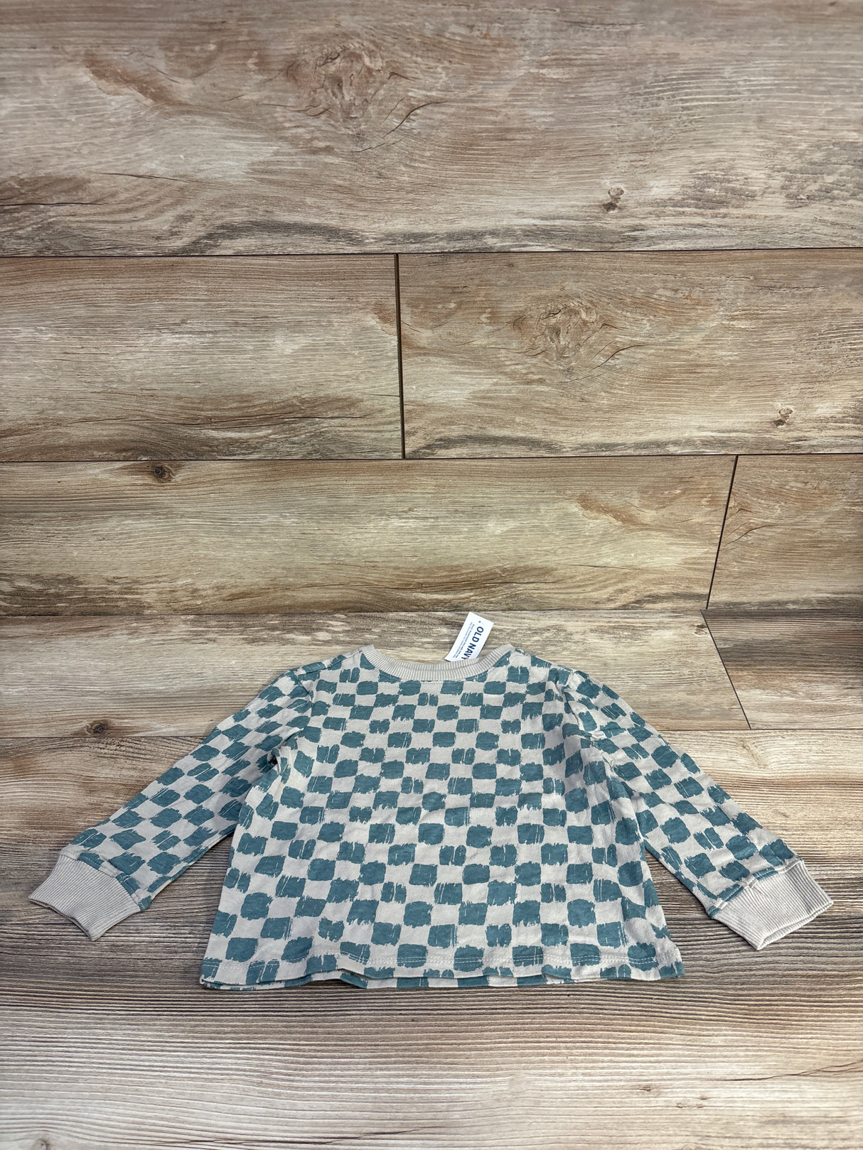 NEW Old Navy Checker Shirt Beige sz 2T