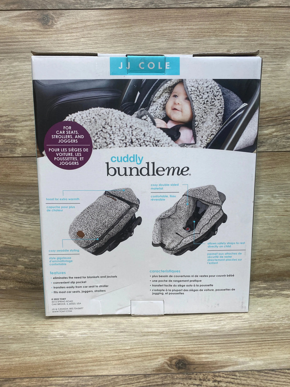 JJ Cole Bundle Me Winter Baby Car Seat Cover and Bunting Bag Grey