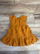 Cat & Jack Layered Eyelet Trim Dress Yellow sz 2T