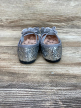 Koala Kids Silver Glitter Ballet Flats With Bows Sz 6c - Me n Mommy To Be