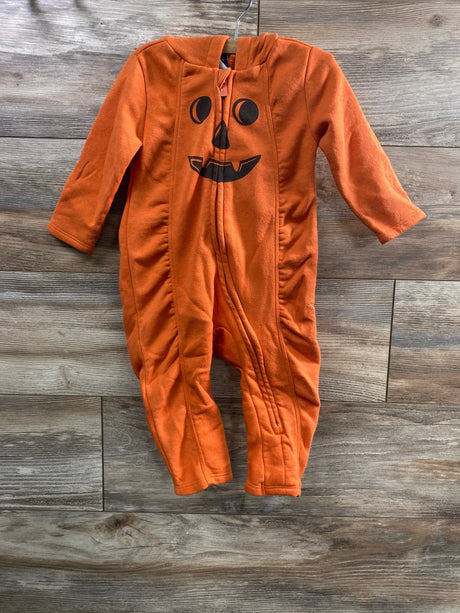 Old Navy Pumpkin Hooded Jumpsuit Costume Orange sz 12-18m - Me n Mommy To Be