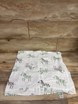 Momcozy Bamboo Swaddle Blanket Zebra Print White 47x47''