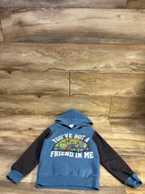 Disney Pixar Toy Story Lenticular Pullover Hoodie Blue sz 5/6T