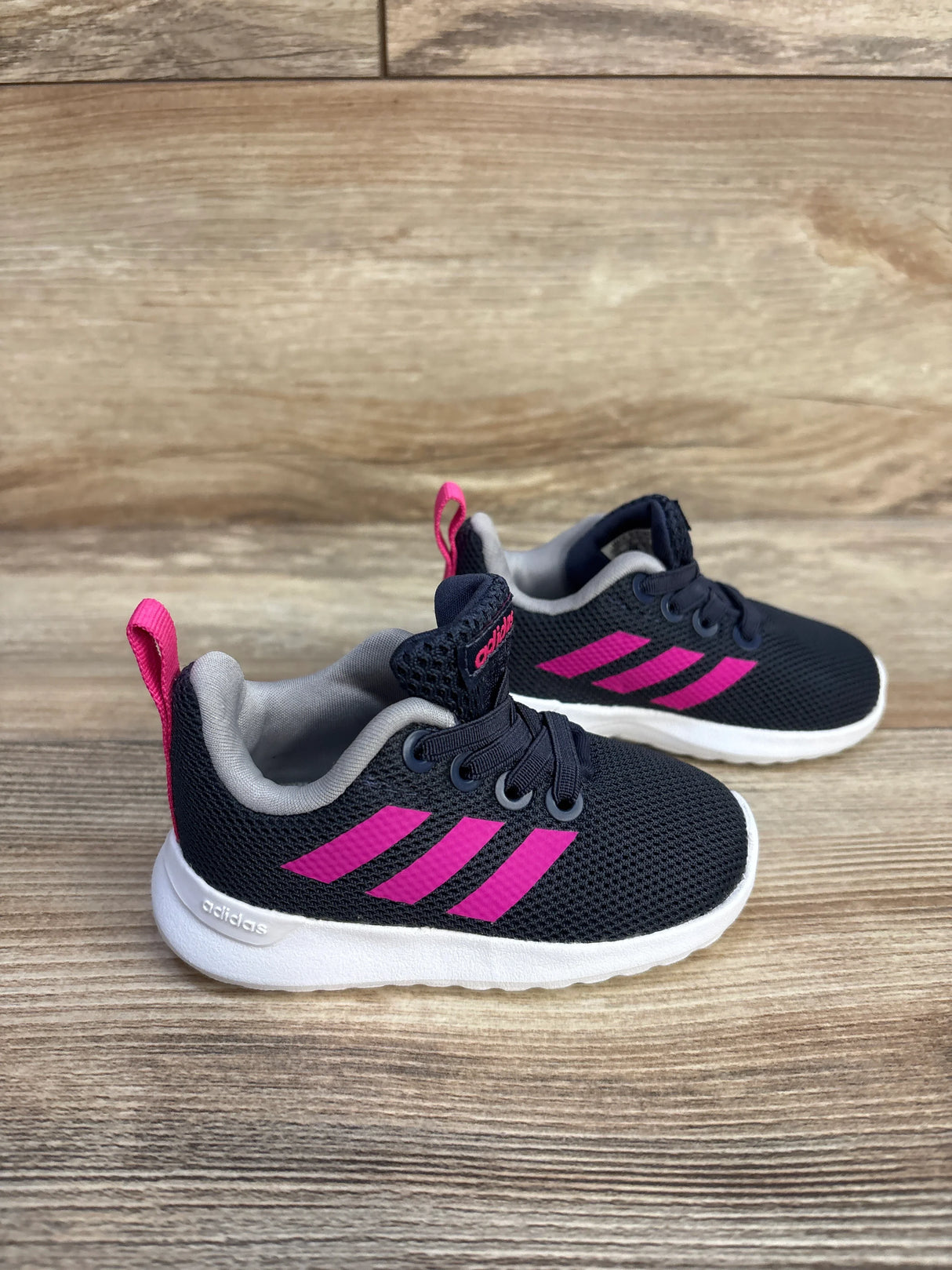 Adidas Lite Racer Sneakers Navy/Pink sz 4c
