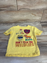 Baby Gap Don't Feed The Wildlife Shirt Yellow sz 2T