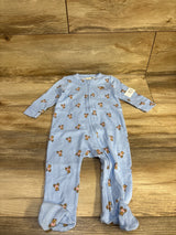 NEW Baby Gap Bear Print Sleeper Blue sz 6-9m
