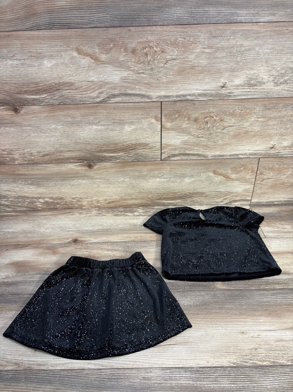 Baby Gap Velvet 2pc Set Black sz 4T