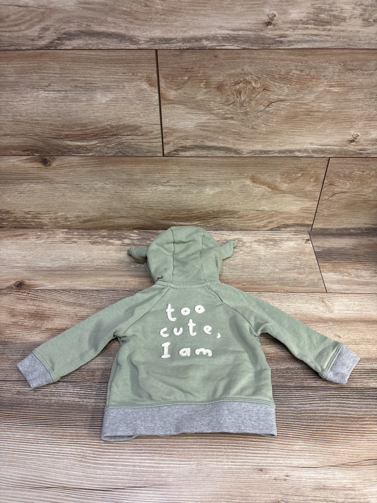 Baby Gap x Star Wars Yoda Zip-Up Sweatshirt Green sz 3-6m