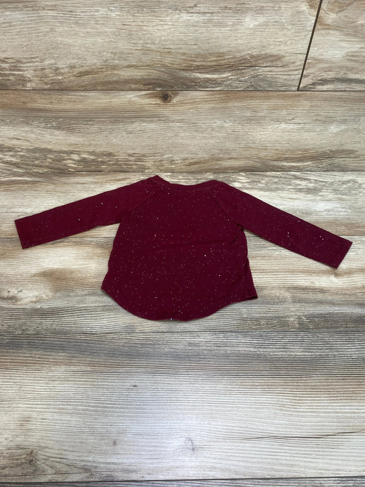 Cat & Jack Sparkle Shirt Burgundy sz 12m