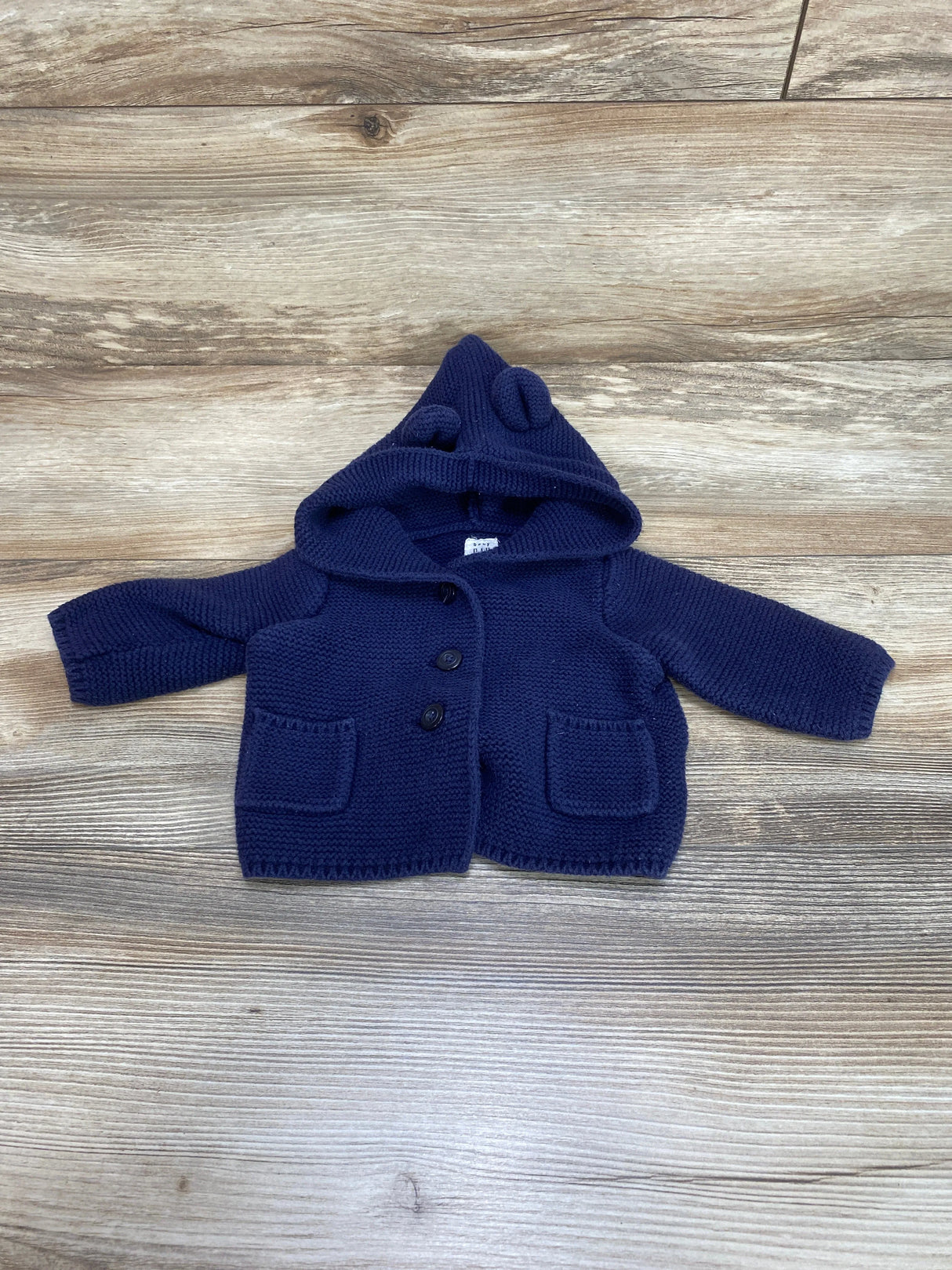 Baby Gap Bear Garter Cardigan Navy sz 0-3m