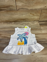 NEW Epic Threads Peplum Tank Top White sz 2T