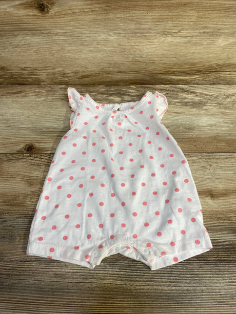 Kyle & Deena Polka Dot Shortie Romper White sz 0-3m - Me n Mommy To Be