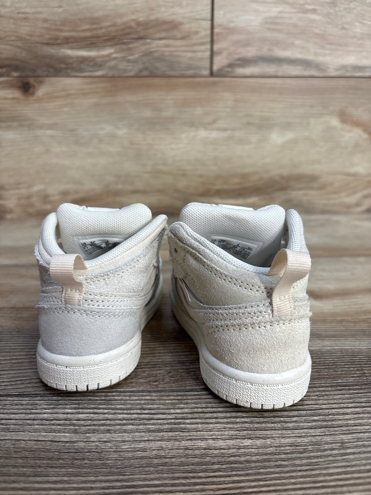 Air Jordan 1 Mid SE Craft TD 'Pale Ivory' Sneakers sz 5c
