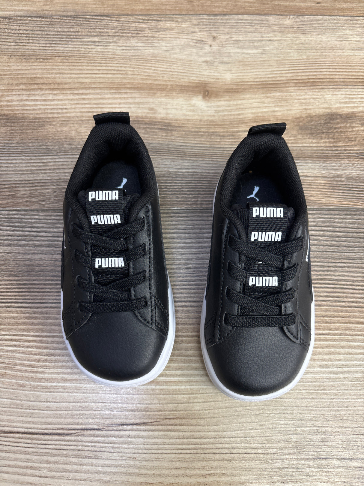 Puma Smash V2 Patent Sneakers Black sz 6c