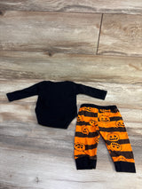 Doisbetthsay 2pc My 1st Halloween Bodysuit & Pants Set Black sz 0-3m