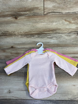 NWOT Cloud Island 3pk Waffle Knit Bodysuits Pink sz Newborn