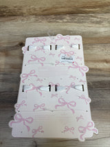 NEW Danbar Global 8pc Bow and Bootie Set, Pink/White