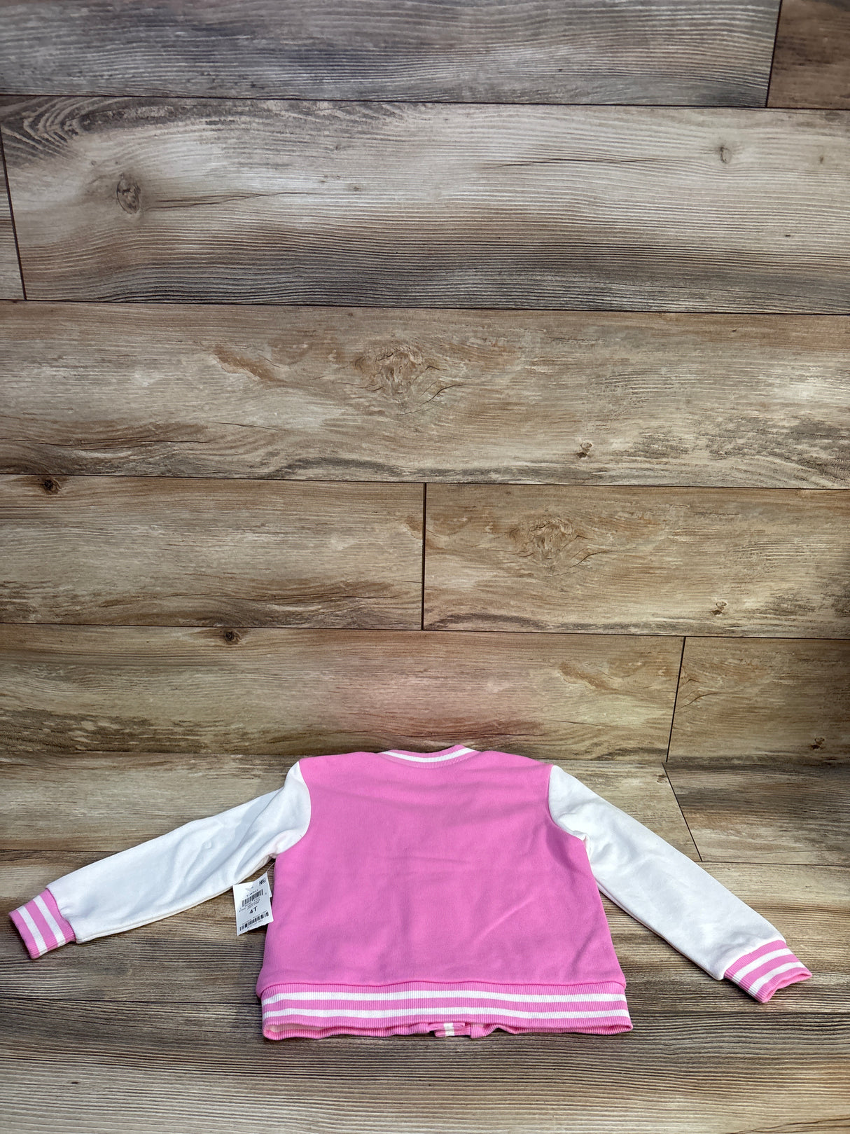 NEW Epic Threads Varsity Cardigan Jacket Pink sz 4T