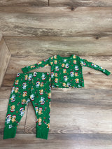 Bluey 2pc Christmas Pajama Set Green sz 2T