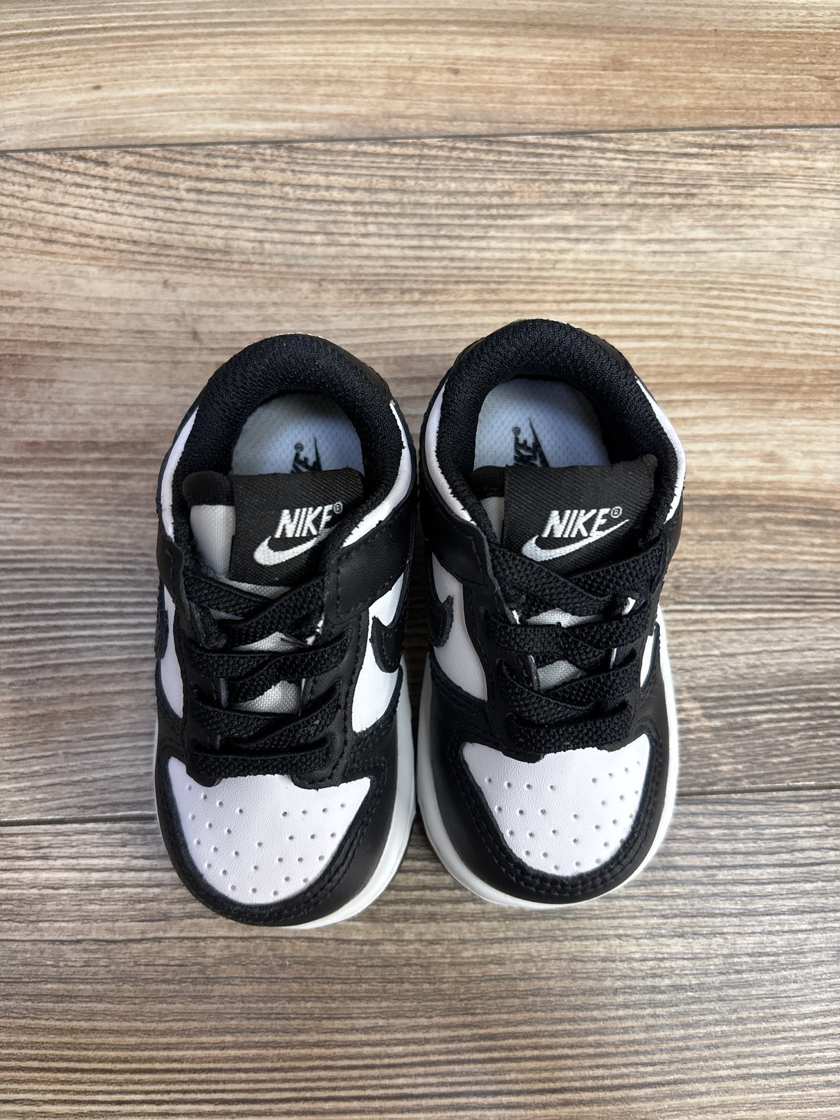 Nike Dunk Low TD 'Black White' Sneakers sz 4c
