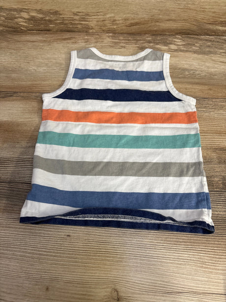 Simple Joys Striped Tank Top White sz 3T - Me n Mommy To Be