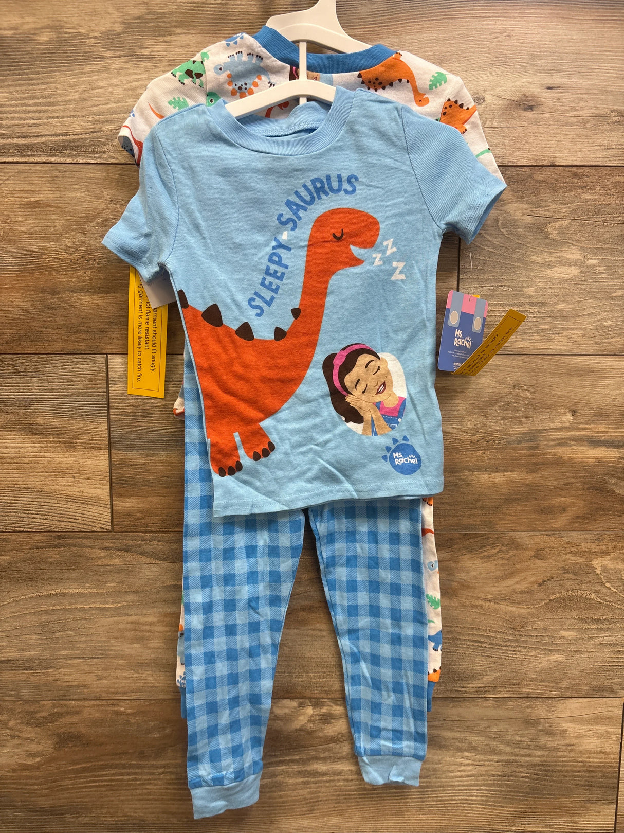 NEW Ms Rachel 4pc Snug Fit Pajama Set Blue sz 4T