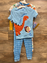 NEW Ms Rachel 4pc Snug Fit Pajama Set Blue sz 4T