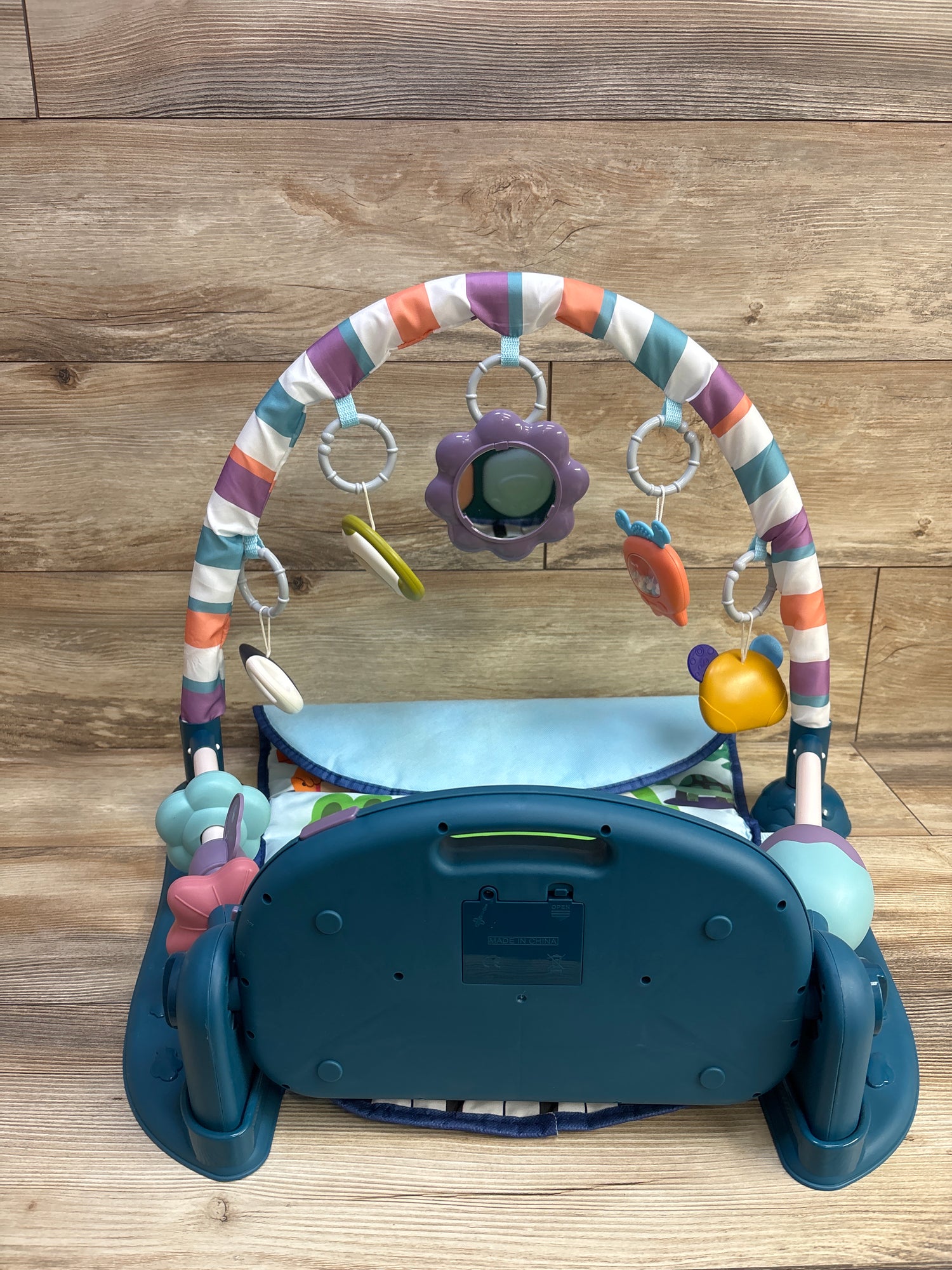 dearlomum Baby Play Mat Baby Gym with Kick & Play Piano, Blue