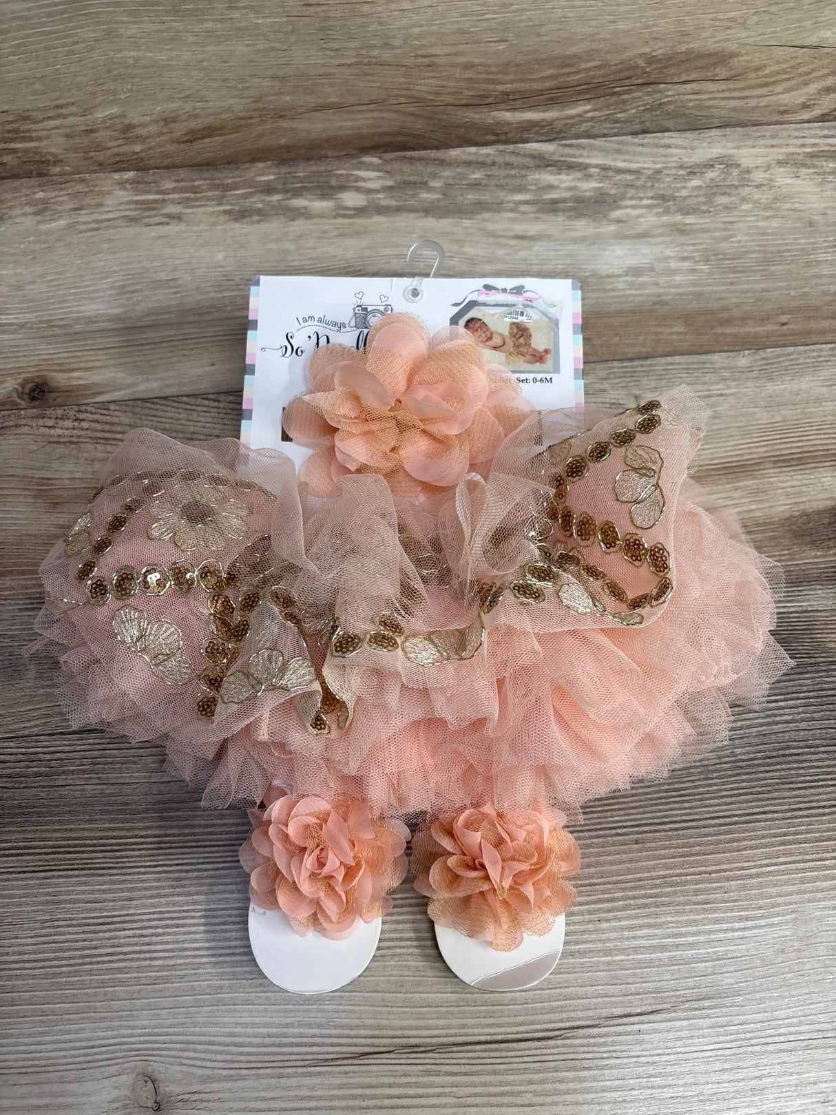 NEW So Dorable Fancy Tutu 3pc Set Pink sz 0-6m