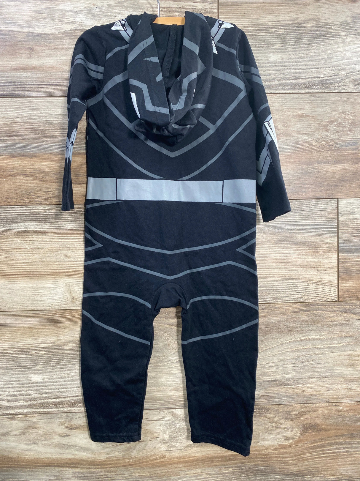 Marvel Avengers Black Panther Hooded Coverall Black sz 3T